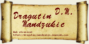 Dragutin Mandžukić vizit kartica